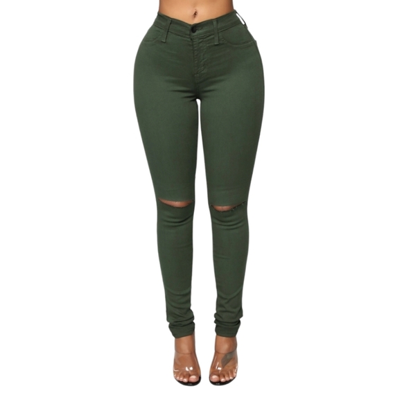 Fashion Nova Denim - Green Fashion Nova